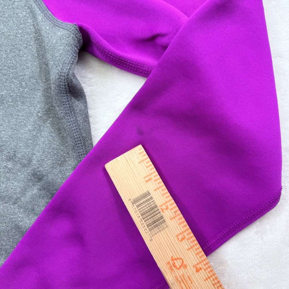 Nike Therma-FIT Hoodie Womens Medium Gray Purple Just Do It Raglan Sweatshirt - Picture 12 of 16